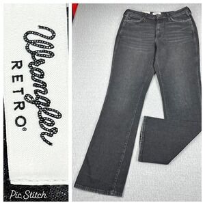New Wrangler Retro Bailey Bootcut Jeans Women 33x36 Black High Rise  western